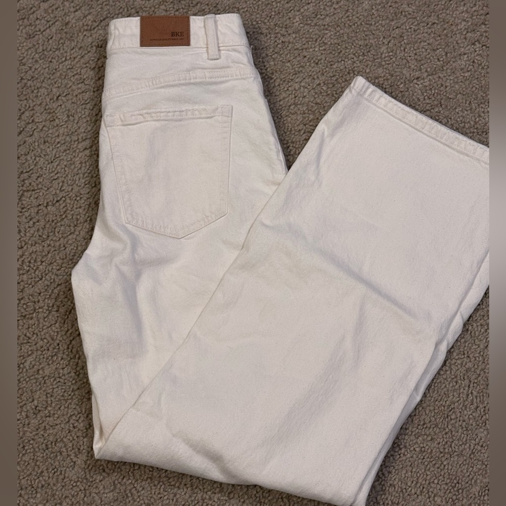 BKE Billie Off White Wide Leg Jeans NWOT